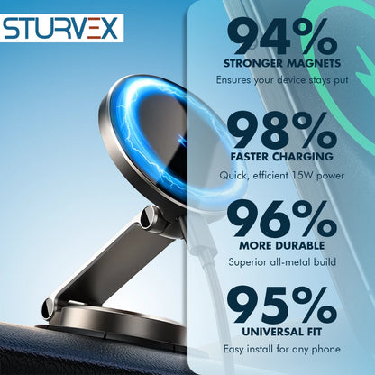 Sturvex™ FlexGrip 360 MagSafe Car Mount Charger