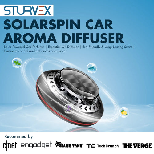 Sturvex™ SolarSpin Car Aroma Diffuser