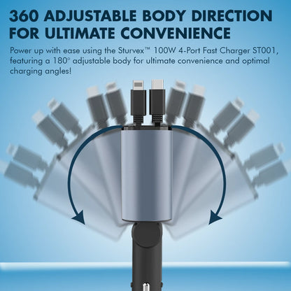 Sturvex™ 100W 4-Port Fast Charger ST001